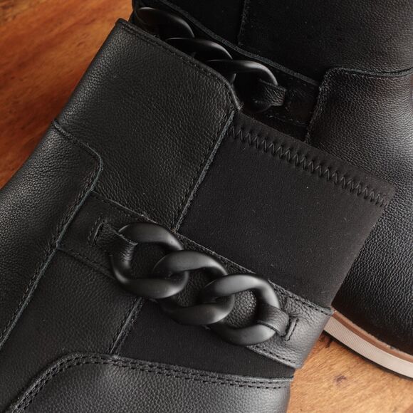 Clarks Boots Womens SZ 9M Black Zylah Rose Wedge Ankle Leather Side Zip Comfort - Picture 14 of 14